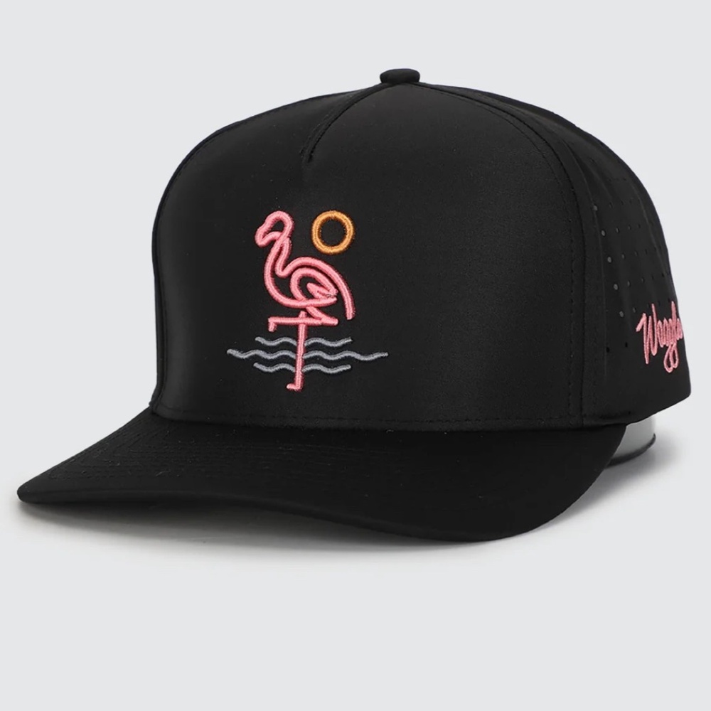 Waggle "Flamingo Bay" Snapback Hat -Men/Women's Golf, Vacation, Poolside Hat NWT